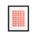 checks checks-pink rose Framed Art Print Gallery Image 5