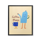 coffee please Framed Canvas Print Gallery Image 6