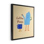 coffee please Framed Canvas Print Gallery Image 2