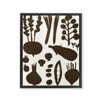 fresh fresh vegetable-black Framed Canvas Print Gallery Image 6