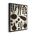 fresh fresh vegetable-black Framed Canvas Print Gallery Image 2