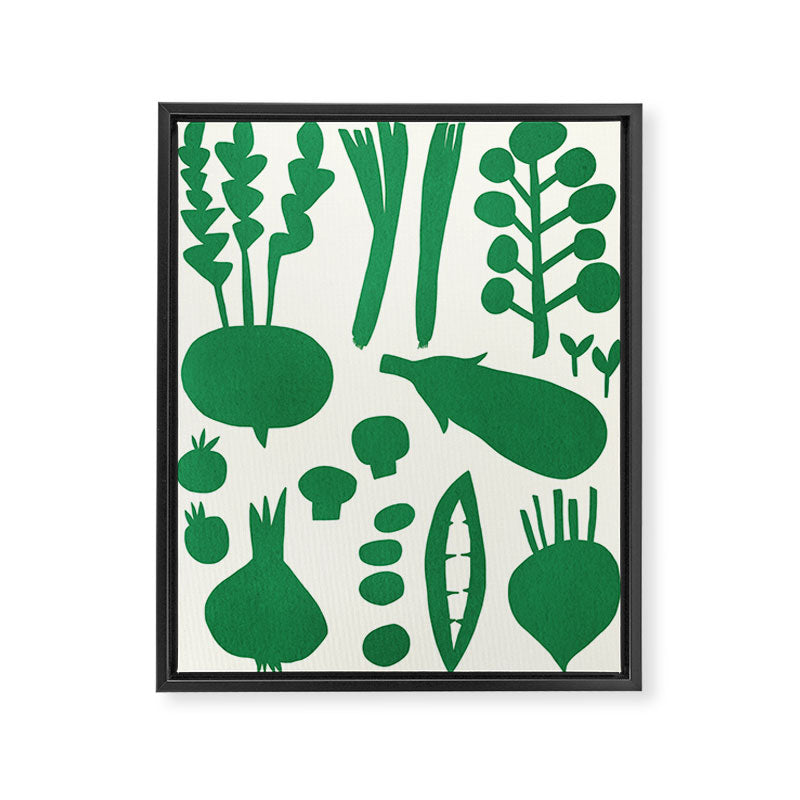 fresh fresh vegetable-green Framed Canvas Print Gallery Image 8