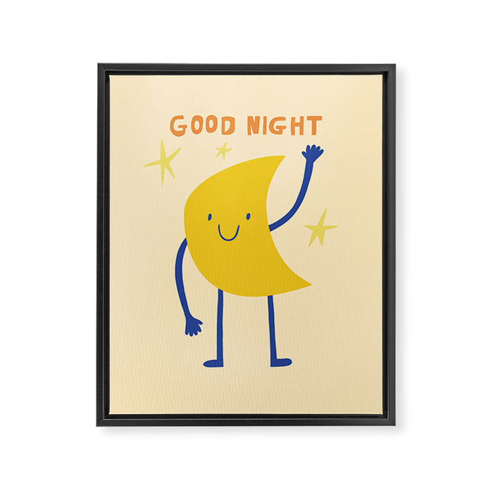 Good night Framed Canvas Print Gallery Image 1