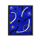 twinkle blue  01 Framed Canvas Print Gallery Image 6