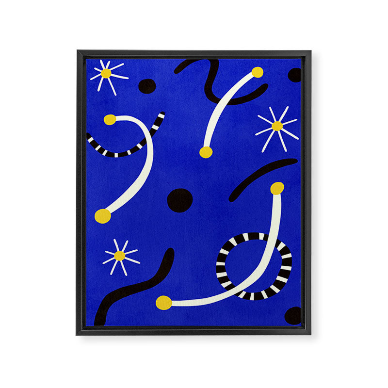 twinkle blue  01 Framed Canvas Print Gallery Image 6