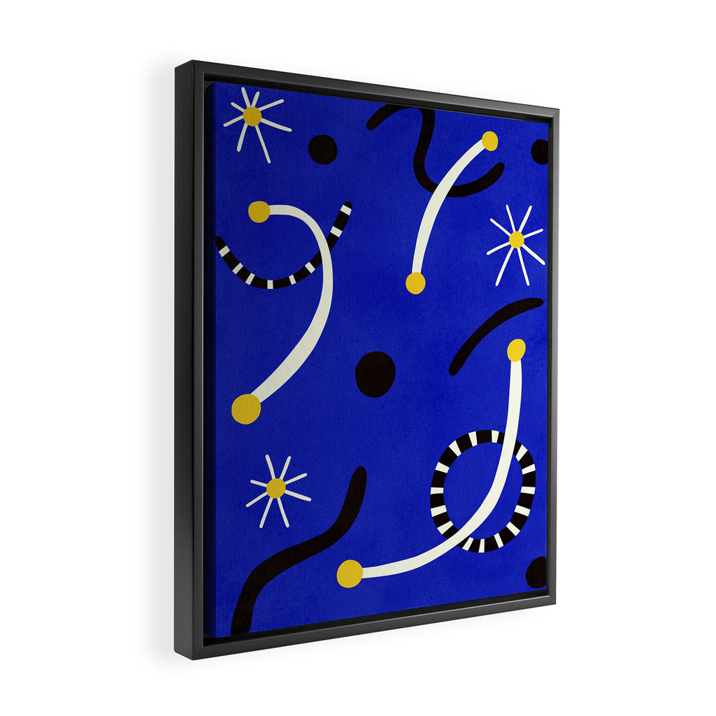 twinkle blue  01 Framed Canvas Print Gallery Image 2