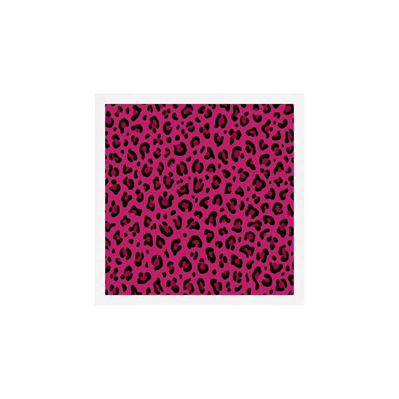 PINK LEOPARD PRINT â Hot Pink | Collection : Punk Rock Animal Prints | Art Print Gallery Image 1