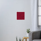RED LEOPARD PRINT â Cherry Red | Collection : Punk Rock Animal Prints | Art Print Gallery Image 3