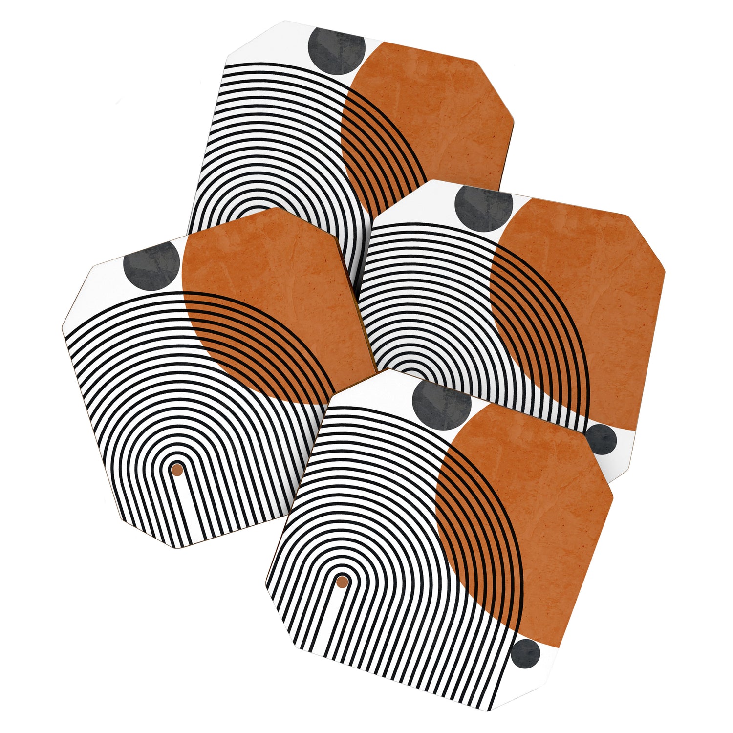 Modern Mid Century Coaster Gallery Image 1