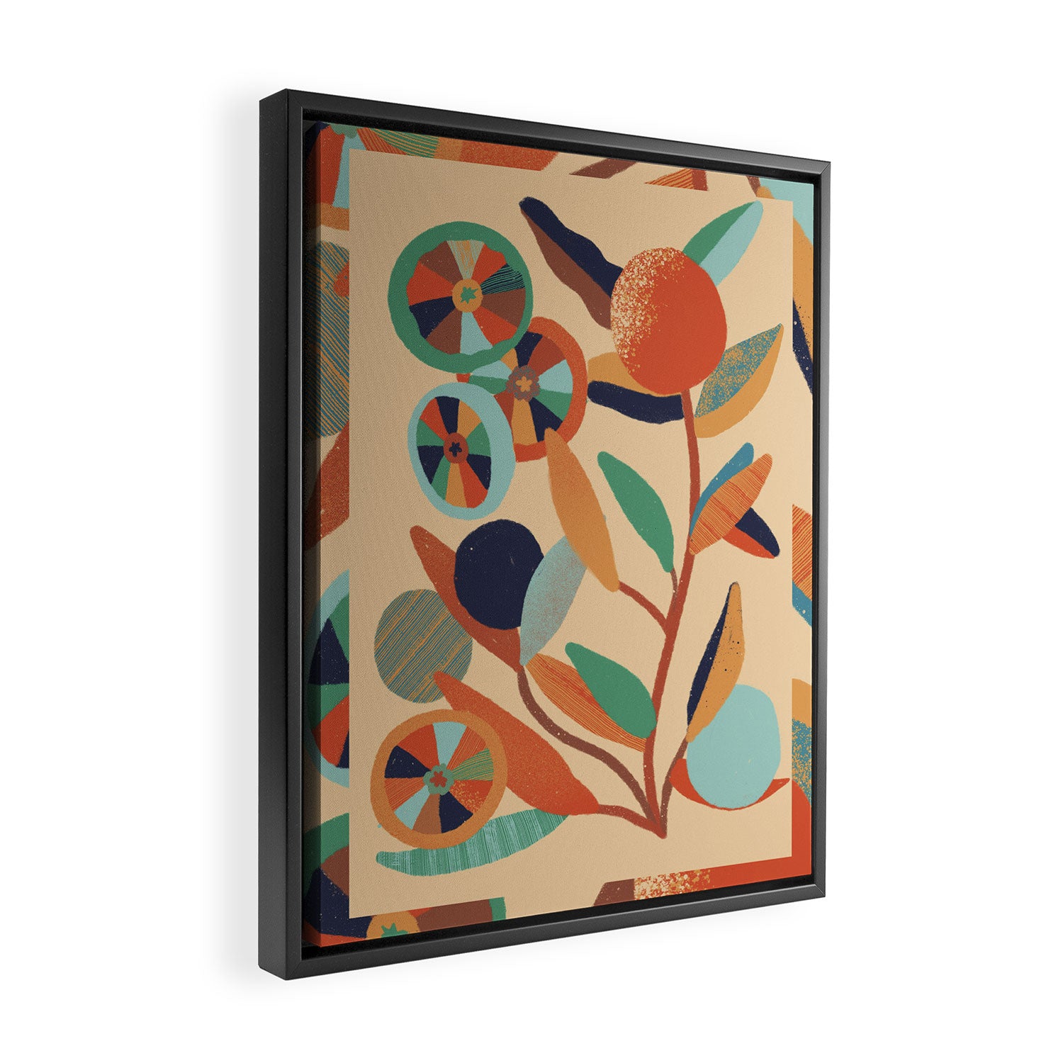 Orange tree Framed Canvas Print Gallery Image 2
