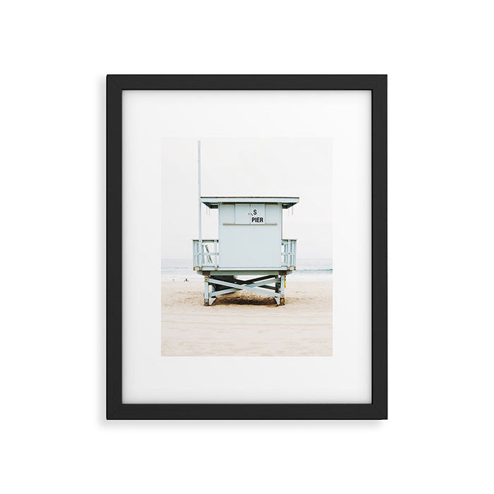 California Beach Tower Framed Art Print Gallery Image 1