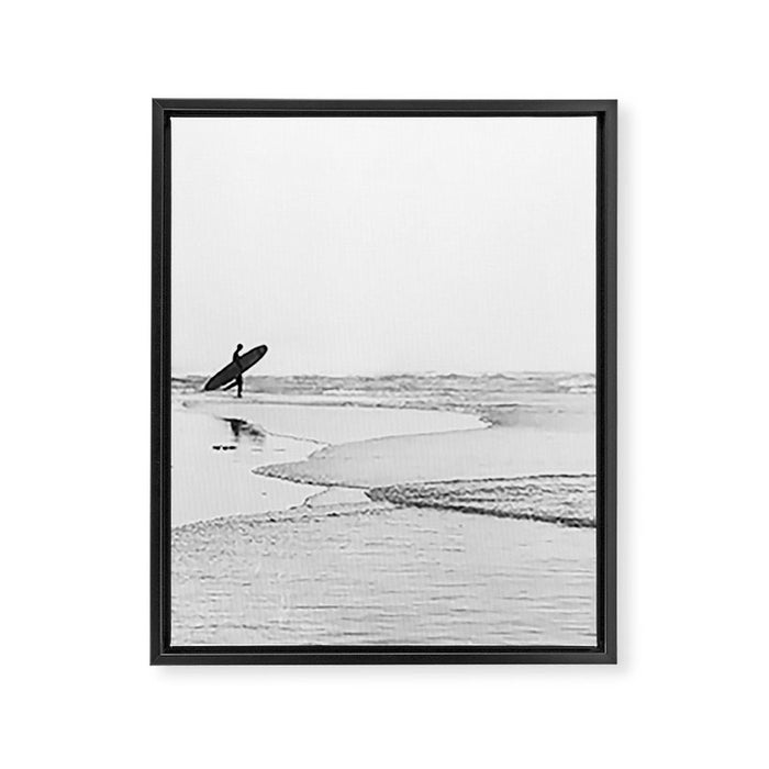 Surfer Framed Canvas Print Gallery Image 1