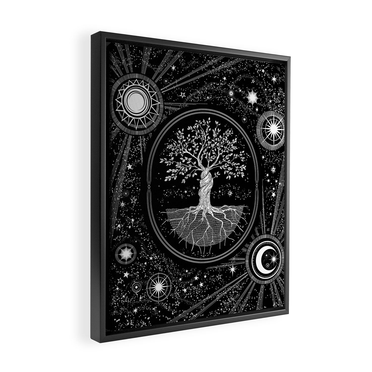 Celestial Tree of Life Framed Canvas Print Gallery Image 2