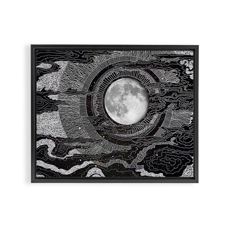 Moon Glow Framed Canvas Print Gallery Image 3