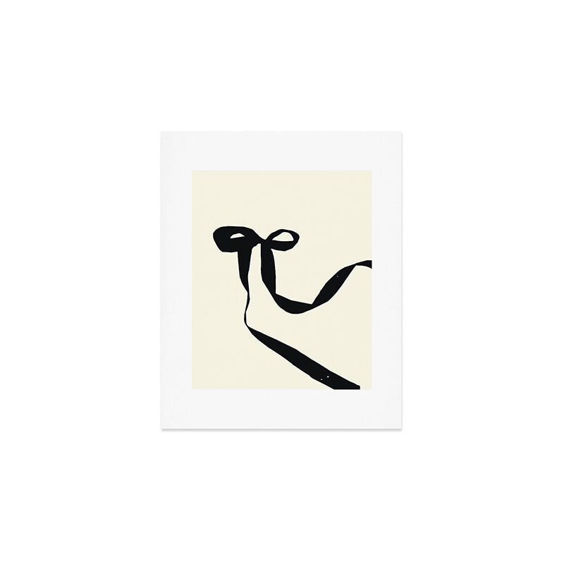 Black Bow Art Print Gallery Image 1