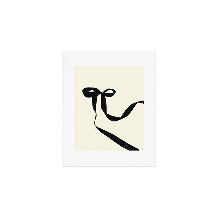Black Bow Art Print Gallery Image 1