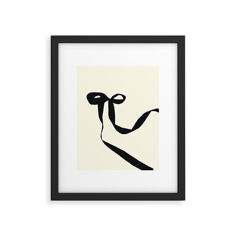 Black Bow Framed Art Print Gallery Image 5