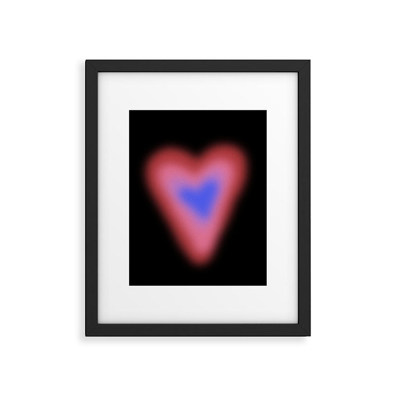 Gradient Heart  Framed Art Print Gallery Image 5