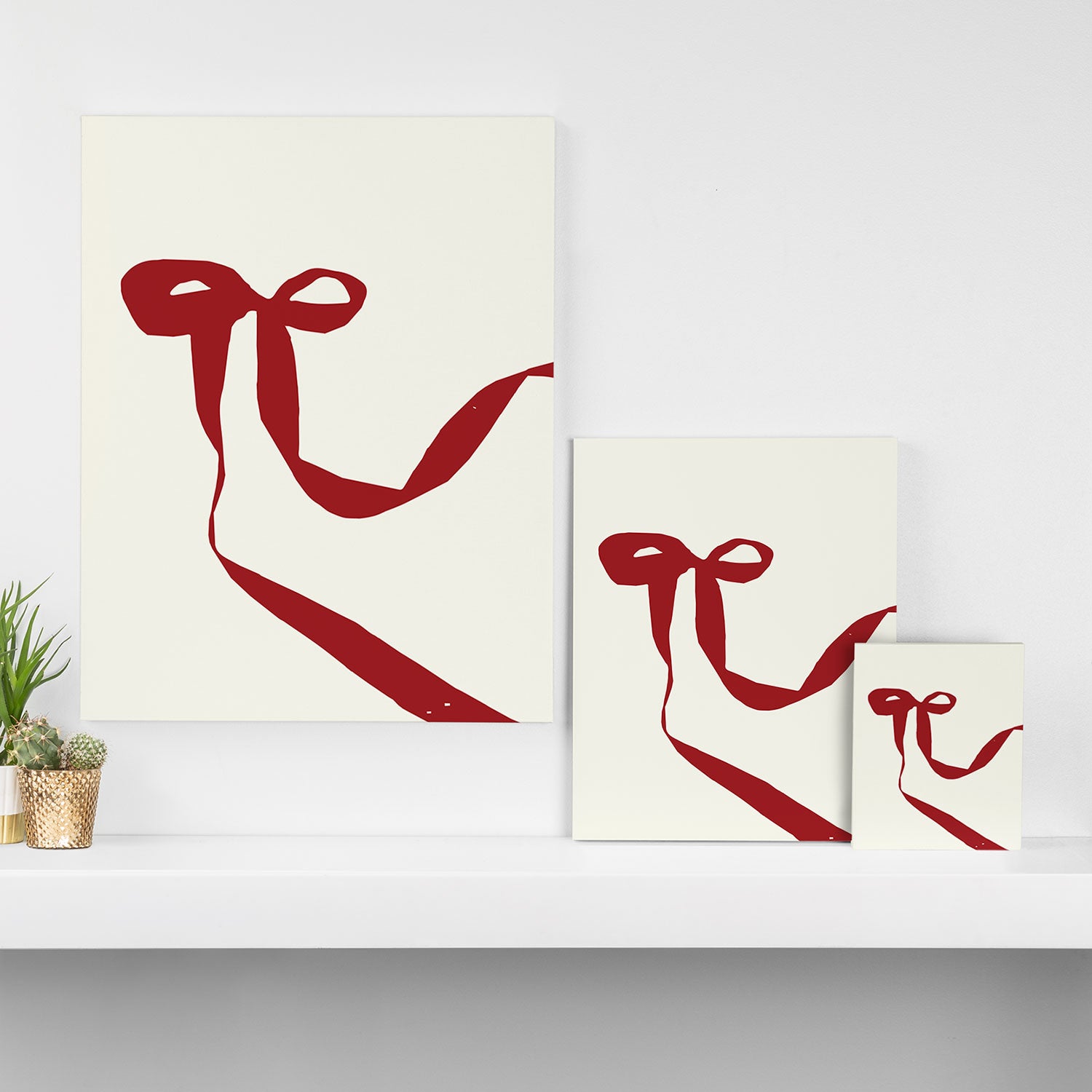 Red Bow Canvas Print Gallery Image 3