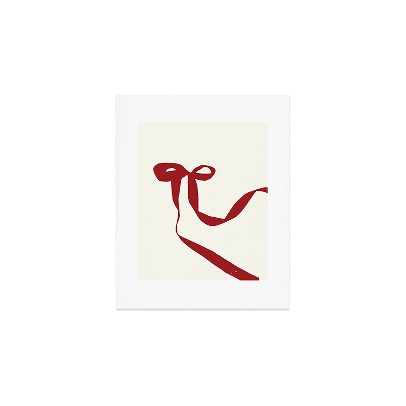 Red Bow Art Print Gallery Image 1
