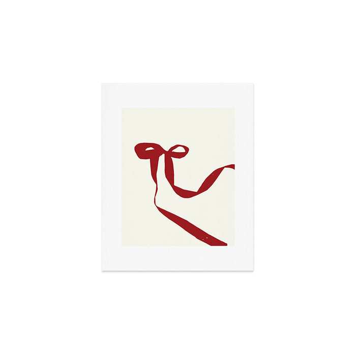 Red Bow Art Print Gallery Image 1