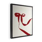Red Bow Framed Canvas Print Gallery Image 2