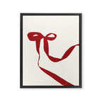 Red Bow Framed Canvas Print Gallery Image 6