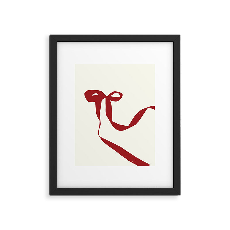 Red Bow Framed Art Print Gallery Image 5