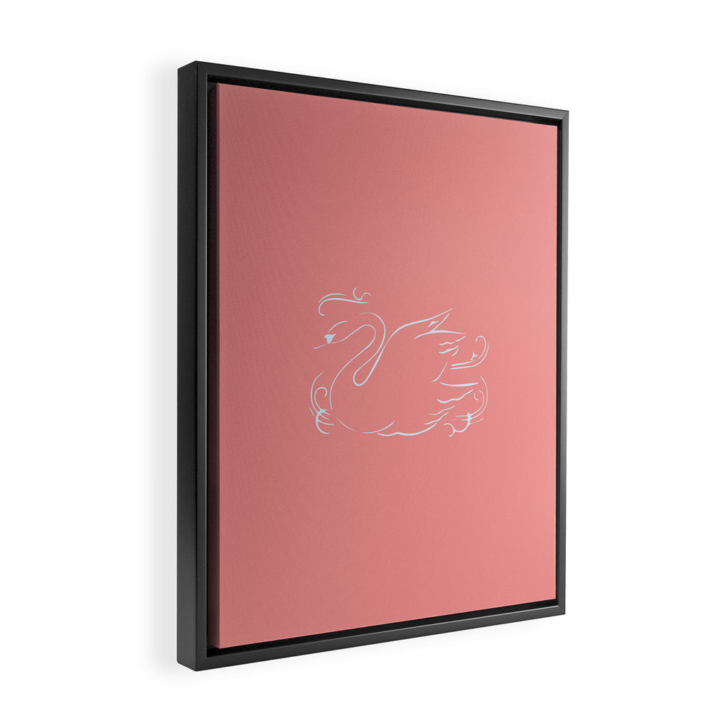 Swan Lake Framed Canvas Print Gallery Image 2