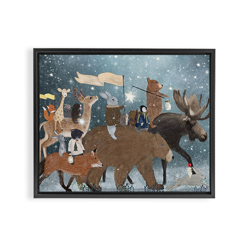 a guiding light Framed Canvas Print Gallery Image 3