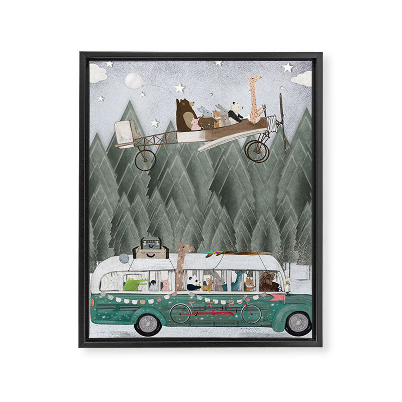 adventure awaits Framed Canvas Print Gallery Image 6