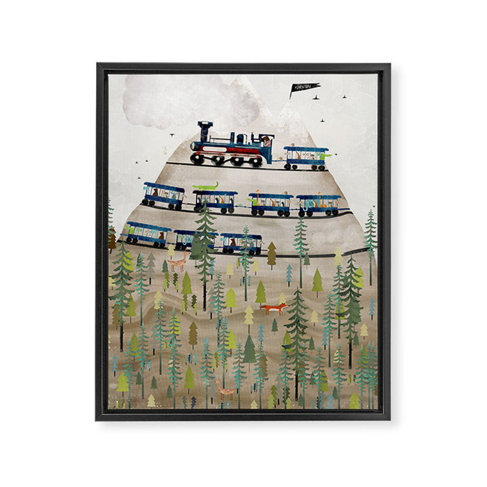 adventure mountain Framed Canvas Print Gallery Image 1