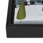 all aboard Framed Canvas Print Gallery Image 3