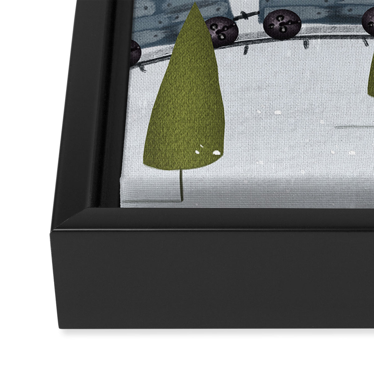 all aboard Framed Canvas Print Gallery Image 3