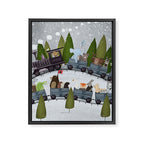 all aboard Framed Canvas Print Gallery Image 6