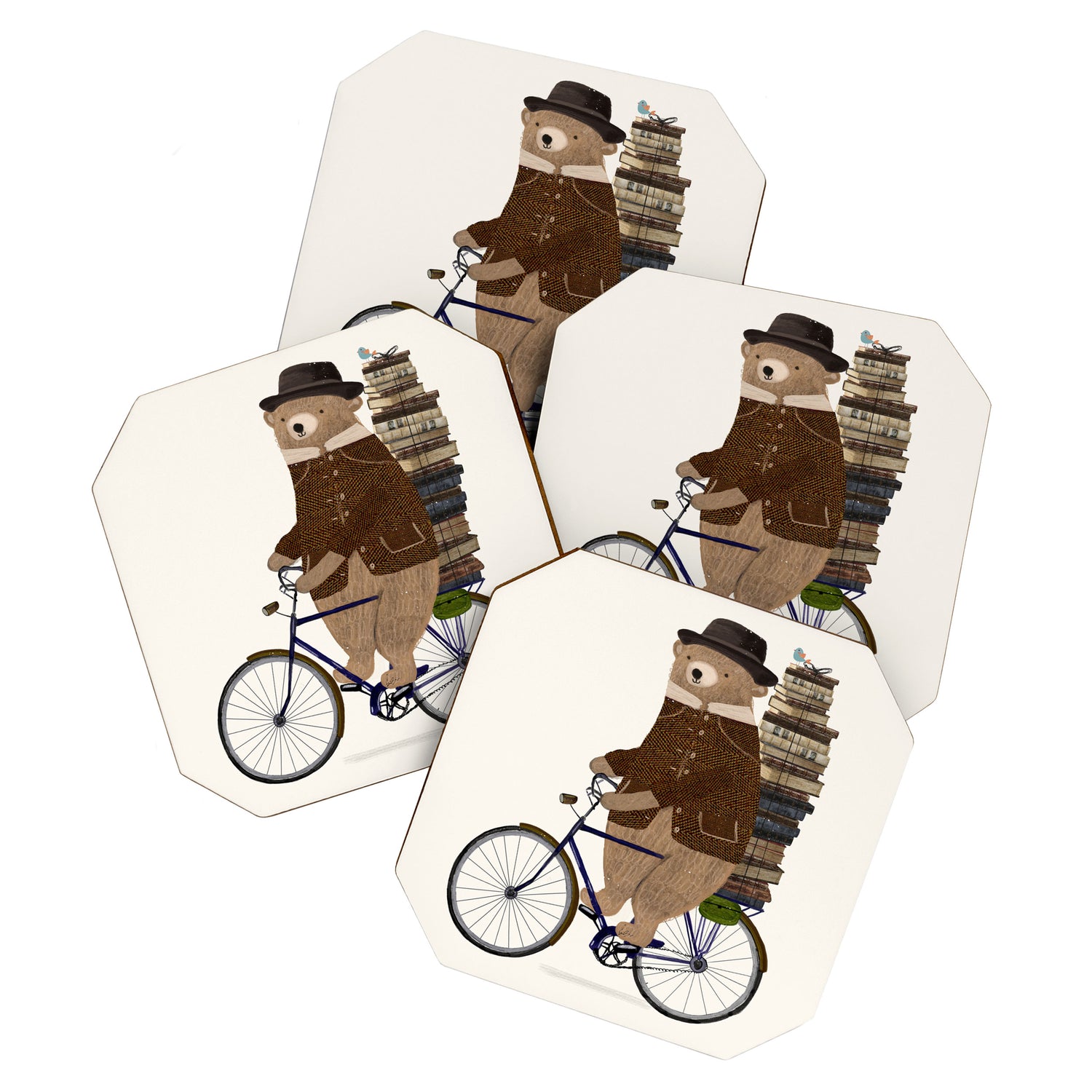 an educated bear Coaster Gallery Image 1
