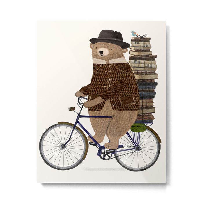 an educated bear Metal Print Gallery Image 1