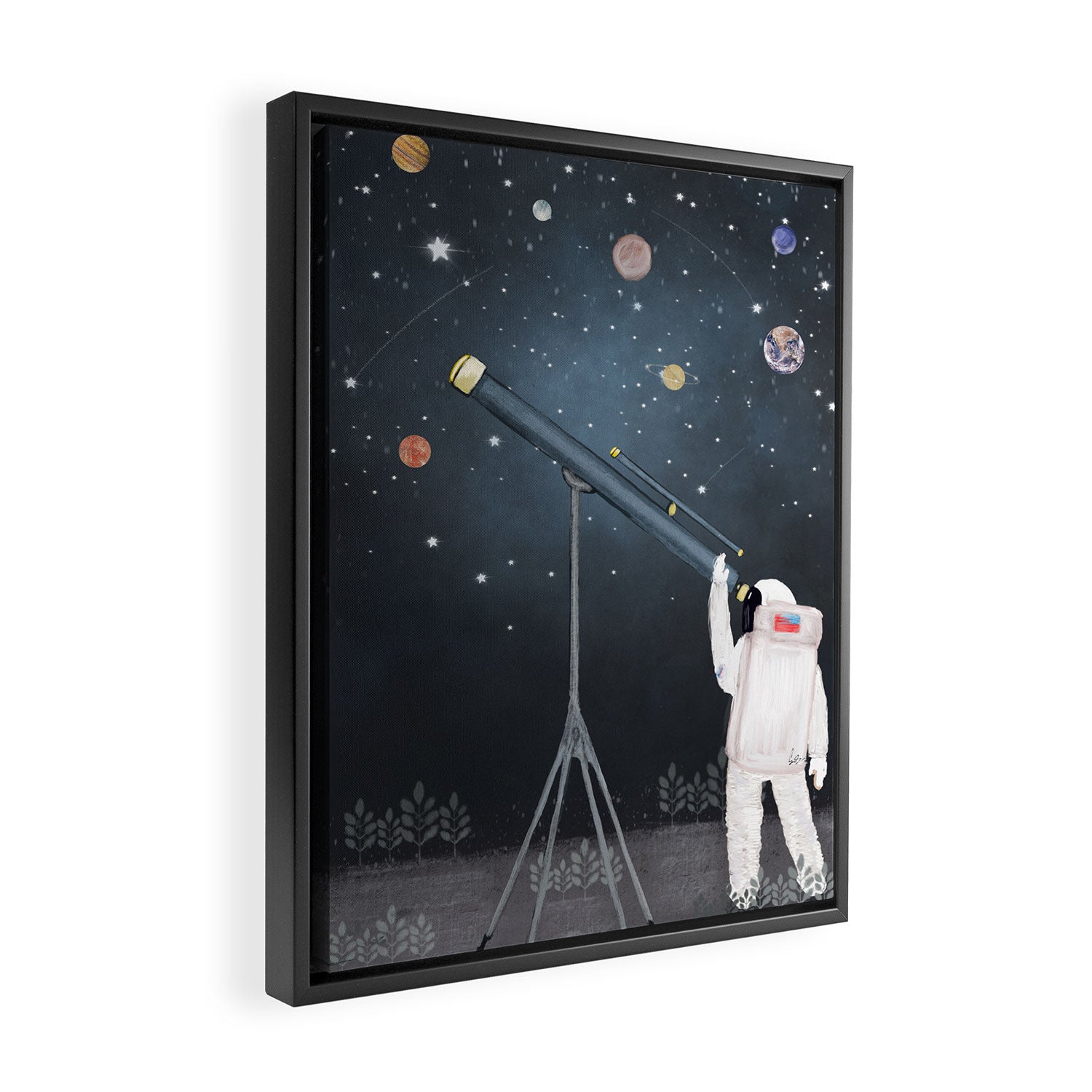 Astronaut Astrology Framed Canvas Print Gallery Image 2