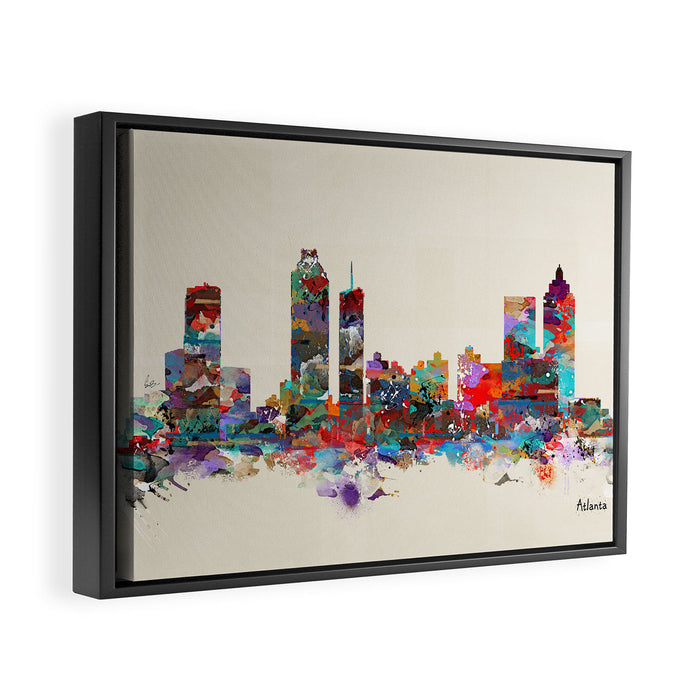 Atlanta Georgia Framed Canvas Print Gallery Image 1