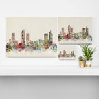 Atlanta georgia skyline Canvas Print Gallery Image 3