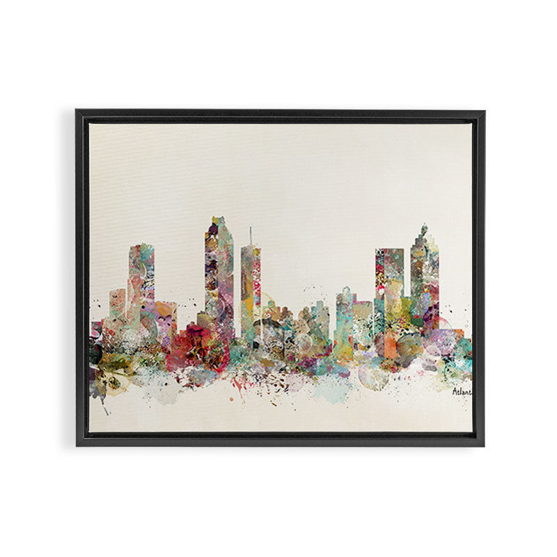 Atlanta georgia skyline Framed Canvas Print Gallery Image 8