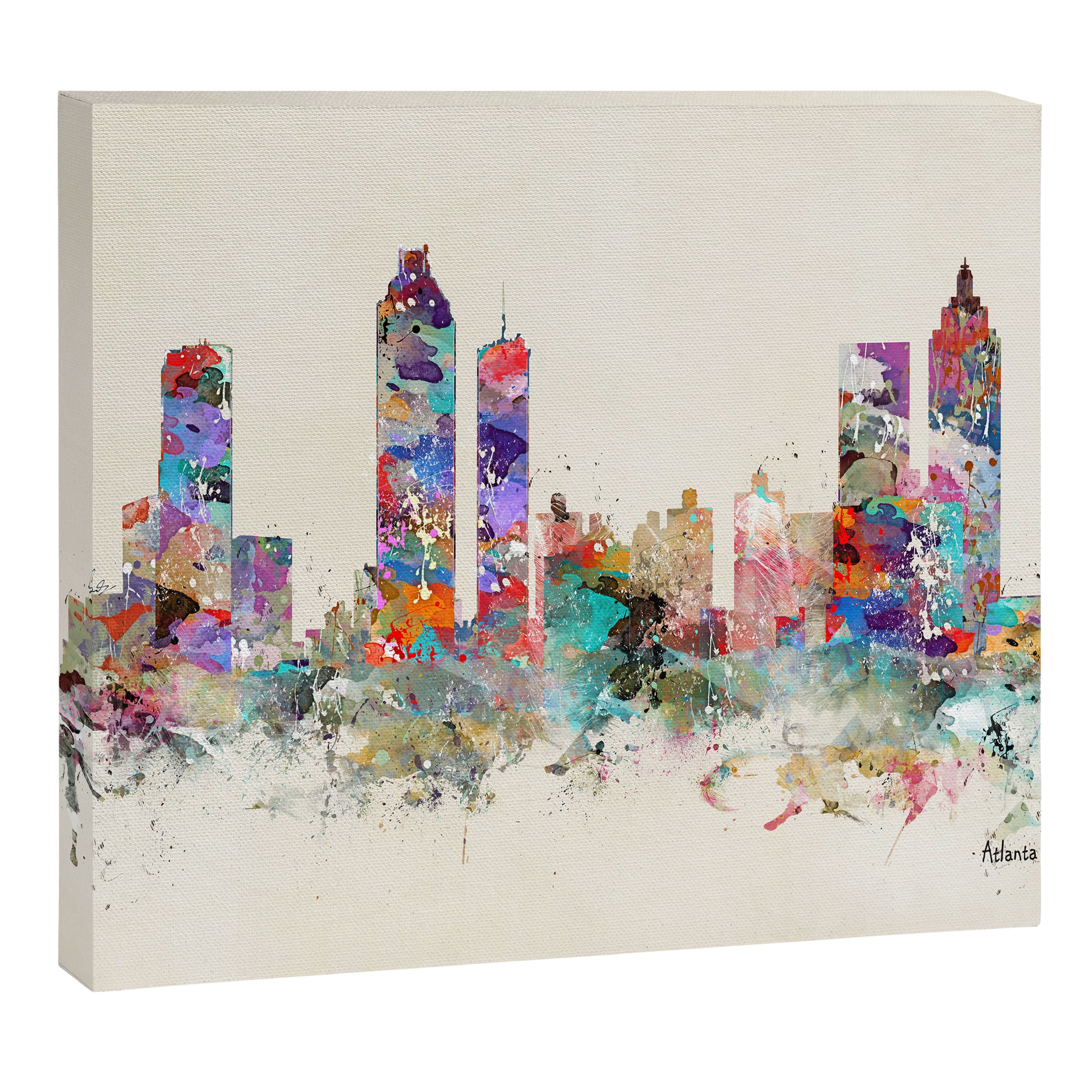 atlanta georgia skyline Canvas Print Gallery Image 12