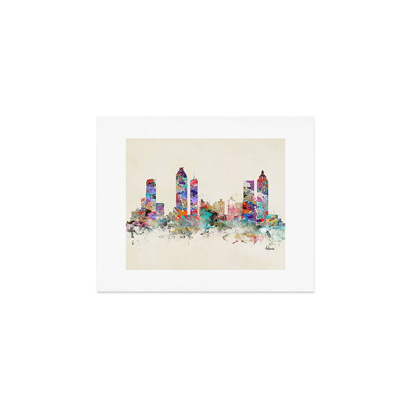 atlanta georgia skyline Art Print Gallery Image 1