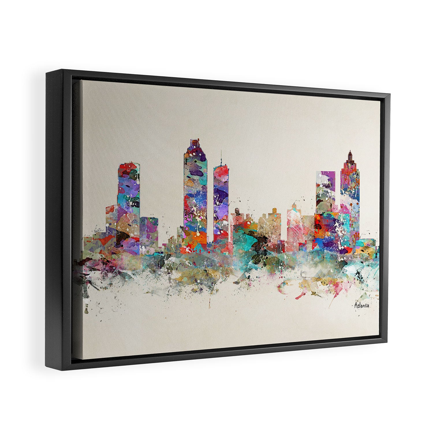 atlanta georgia skyline Framed Canvas Print Gallery Image 6