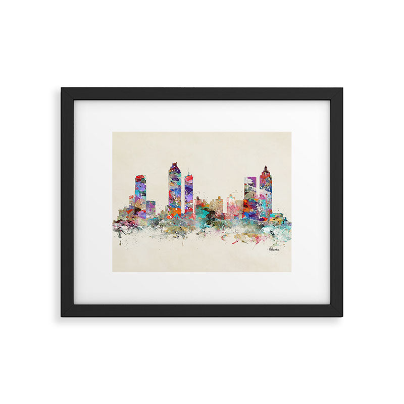 atlanta georgia skyline Framed Art Print Gallery Image 5