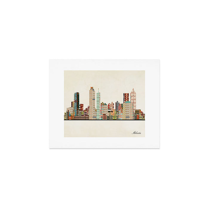 atlanta skyline Art Print Gallery Image 1