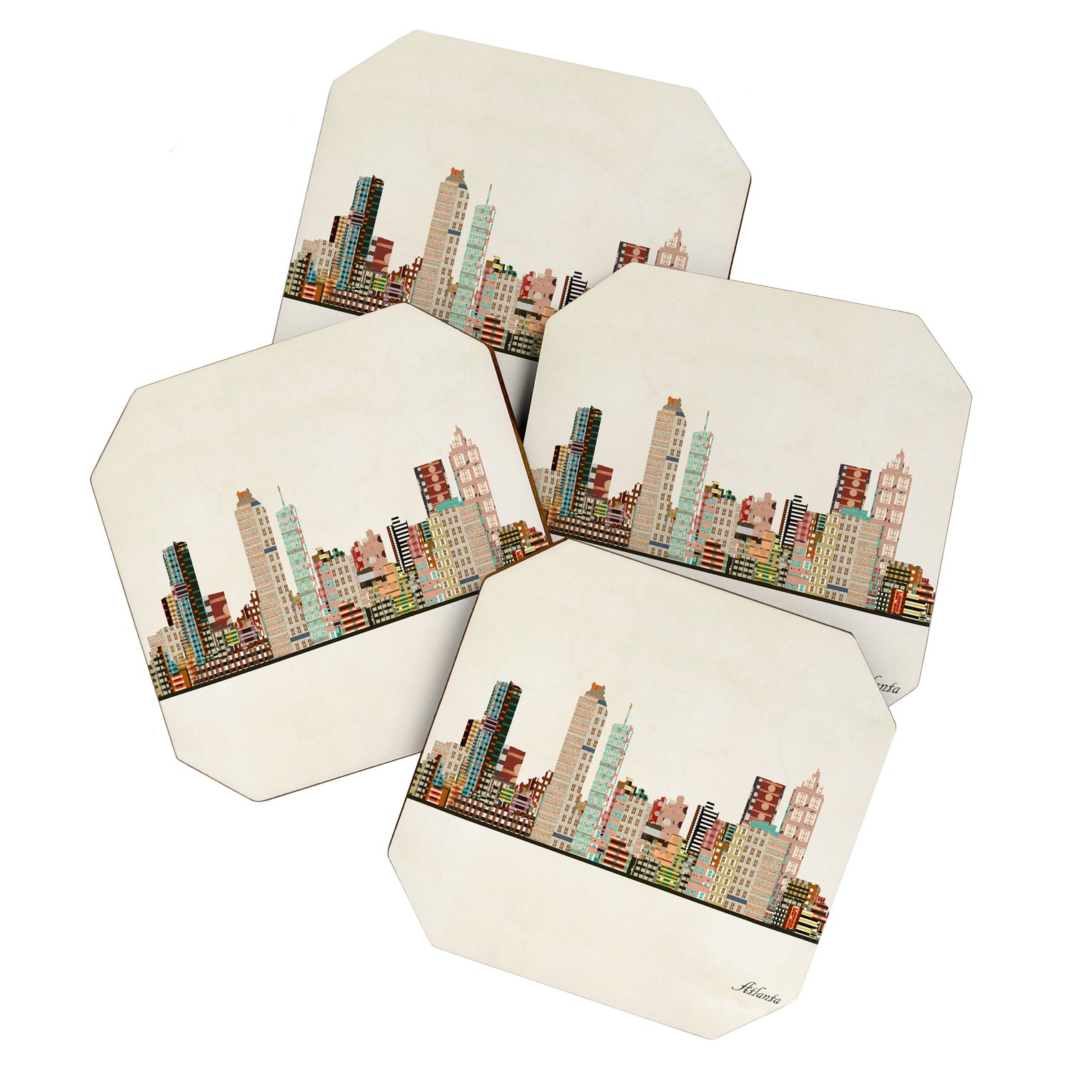 atlanta skyline Coaster Gallery Image 1