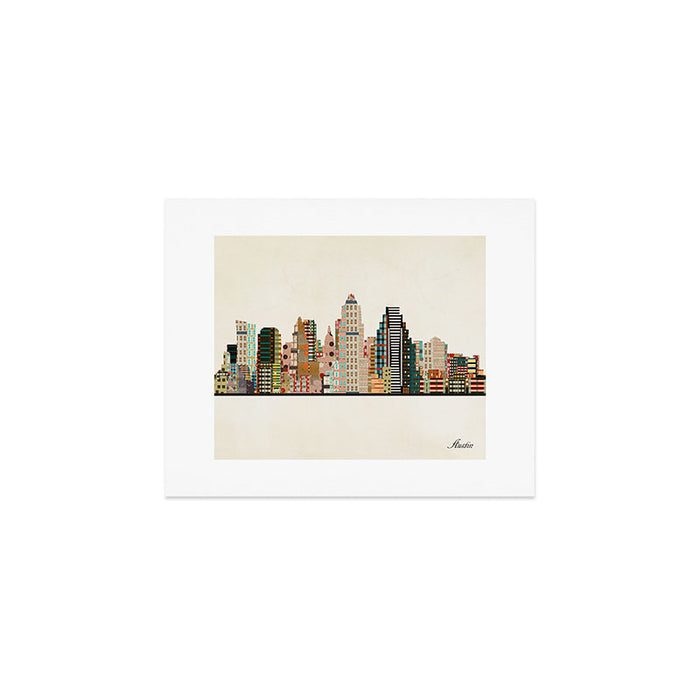 austin skyline Art Print Gallery Image 1