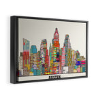 Austin texas Framed Canvas Print Gallery Image 6