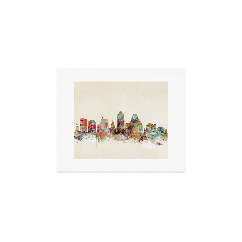 austin texas skyline Art Print Gallery Image 1